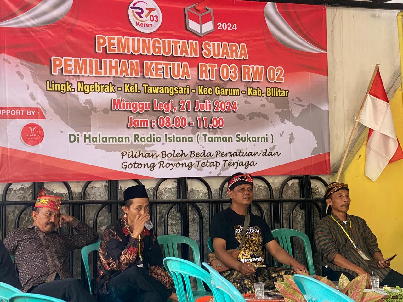 Pemilihan RT di Kelurahan Tawangsari, Kecamatan Garum Layaknya Pemilihan Kepala Daerah