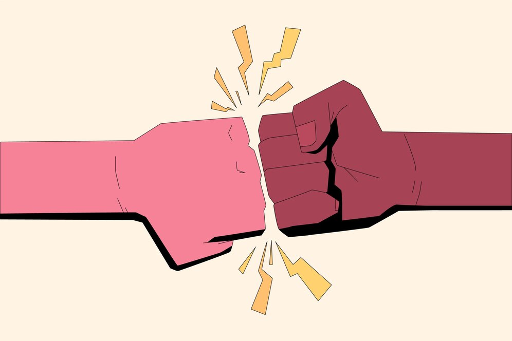 Gara-Gara Lahan Tebu, 3 Warga Blitar Cek-cok dan Saring Serang dengan Sajam Ilustrasi Perkelahian (freepik)