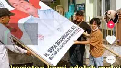 Wima Brahmantya Bongkar Poster dan Baliho, Contoh Calon Kepala Daerah yang Gagal tapi Panutan BMW Bolone Mas Wima