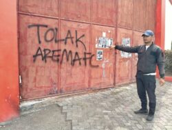 Jelang Jamu Dewa United di Stadion Supriyadi Kota Blitar, Muncul Vandalisme Tolak Arema FC Jelang Jamu Dewa United di Stadion Supriyadi Kota Blitar, Muncul Vandalisme Tolak Arema FC