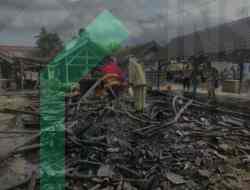 Pasar Ngadri Terbakar, Warga Panik Melihat Kepulan Asap