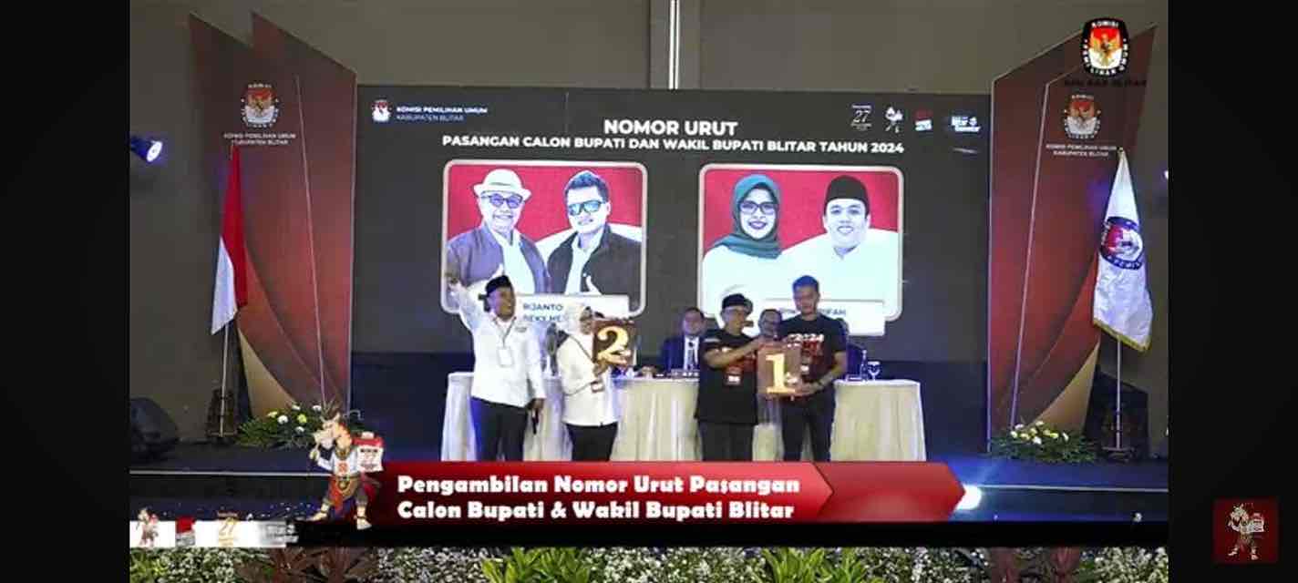KPU Tegaskan Lembaga Survei Indo Think Thank dan Konsultan tidak Terdaftar di KPU Pengundian Nomor Urut Paslon Bupati dan Wakil Bupati Blitar oleh KPU Kabupaten Blitar