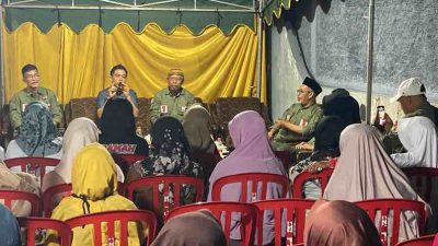 Cawawali Kota Blitar, Bayu Setyo Kuncoro saat Sapa Warga Kelurahan Bendogerit, Kota Blitar