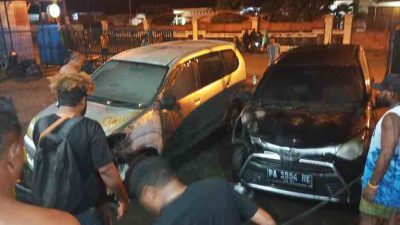 Mobil Redaksi Media Jujur Bicara Terbakar Akibat Dimolotov Orang Tak Dikenal