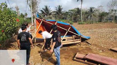 Polisi Bakar Bangunan Semi Permenen, Arema Sabung Ayam di Wates