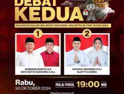 Debat Publik Pilwali Kota Blitar 2024, Uji Kedewasaan Pendukung Paslon Debat Publik Pilwali Kota Blitar 2024, Uji Kedewasaan Pendukung Paslon