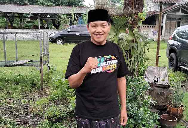 Ketua PC GP Ansor Kabupaten Blitar, Hermawan (Kondo)