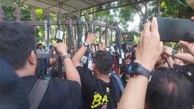 Jurnalis Gorontalo Demo Polda Gorontalo Terkait Kekerasan Terhadap Wartawan RTV