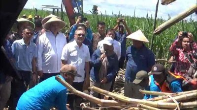 Menko Bidang Pangan Zulkifli Hasan Mengunjungi PT ID Food Desa Putat Lor, Kecamatan Gondanglegi, Kabupaten Malang, Jawa Timur, Kamis (19/12/2024)