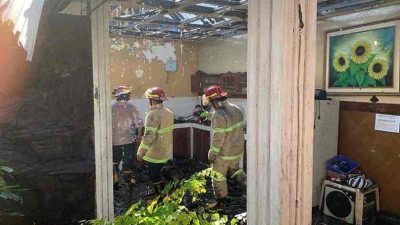 Pabrik Tahu di Jalan Veteran Kota Blitar Terbakar