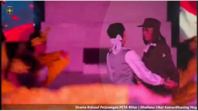 Pagelaran Drama Kolosal Peta Blitar Tampilkan Sisi Romantisme, Kangmas Kota Blitar Kritik Munculnya “Kekasih Supriyadi”