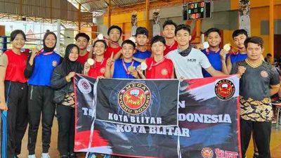 Atlet Wushu Kota Blitar Raih 10 Medali di Kejurda Tarung Bebas Piala Bupati Tuban, Ini Rinciannya Atlet Wishu Kota Blitar