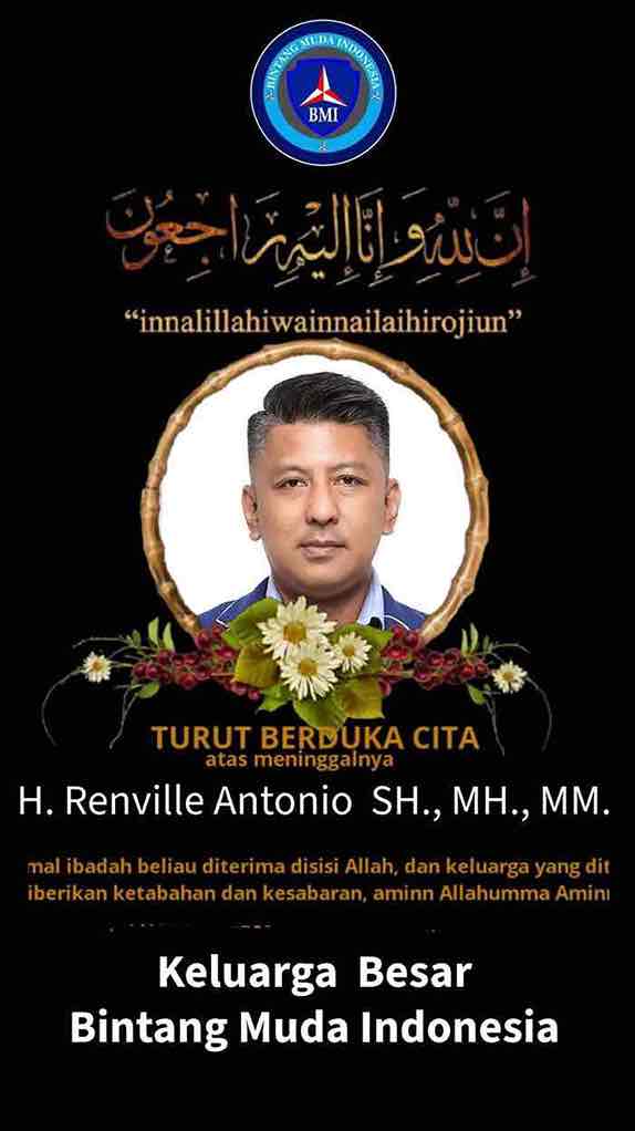 Bendahara Umum Partai Demokrat Renville Antonio Meninggal Dunia