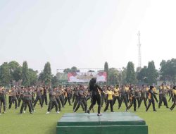 TNI dan Polri di Blitar Olahraga Bersama, untuk Tingkatkan Sinergitas