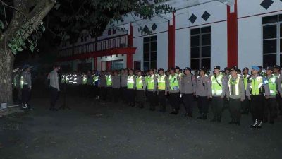 Apel Pengamanan Persiapan Laga Persik vs PSM Makasar, di Stadion Supiyadi Kota Blitar