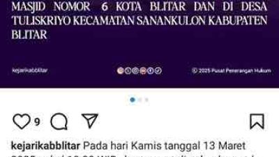 Kejaksaan Negeri Kabupaten Blitar Menggeledah 2 Rumah di Jalan Masjid Kota Blitar dan di Desa Tuliskriyo, Sanankulon Terkait Dugaan Korupsi DAM Kali Bentak