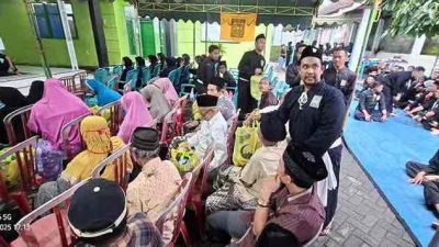 Gelar Bukber, PSHT Cabang Kota Kediri Santuni Kaum Dhuafa