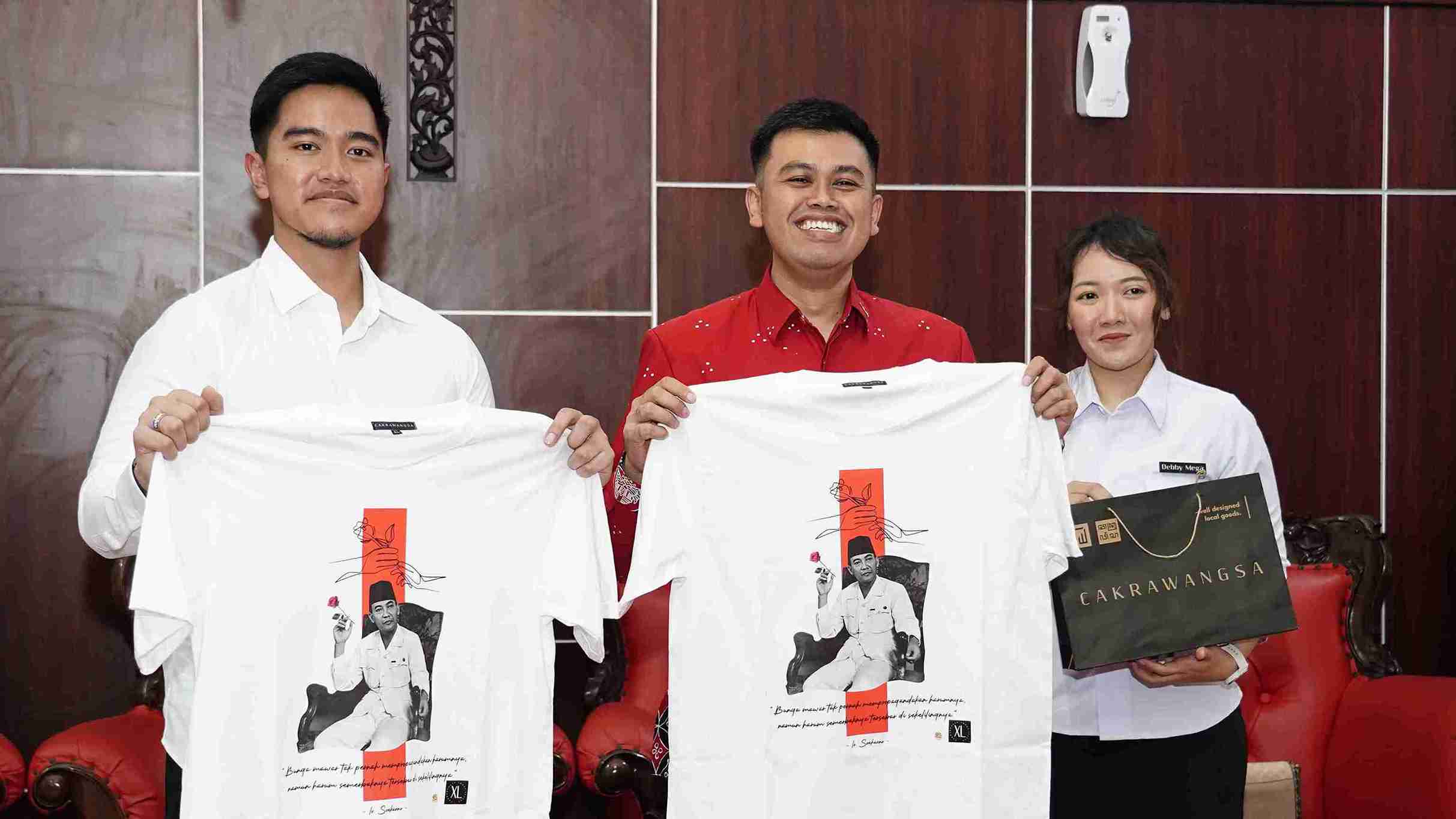 Ketum PSI Kaesang Pangarep dan Walikota Blitar Syauqul Muhibbin