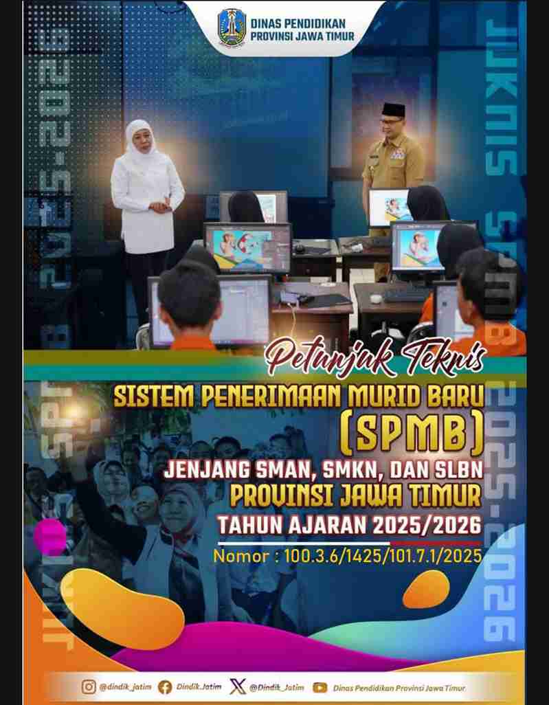 Skema Baru Penerimaan Siswa SMA/SMK di Jatim: Kuota Zonasi Menyusut, Afirmasi Mengganda Pengumuman SPMB SMA dan SMK di Jatim