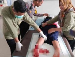 Pemudik Kakinya Terjepit Roda Motor, Begini Kondisinya Pemudik Kakinya Terjepit Roda Motor, Begini Kondisinya