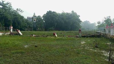 Tembok Taman Kehati Kota Blitar Ambruk Akibat Diterjang Banjir