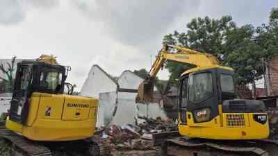 Penertiban Aset PT KAI di Kota Madiun