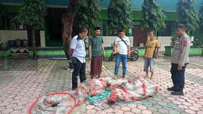 Lagi Balon Udara Jatuh di Atap, Polisi Temukan Petasan