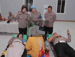 Polres Blitar Donor Darah untuk Peringati Hari Bhayangkara ke-79 Polres Blitar Donor Darah untuk Peringati Hari Bhayangkara ke-79