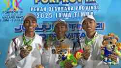 Ganendra Giri Maulana Atlet Panjat Tebing Kota Blitar Meraih Medali Emas di Porprov Jatim 2025