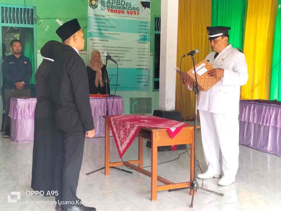 2 Wajah Baru Perangkat Desa Kalikalong, Kadus Kraguman dan Kaur Keuangan Resmi Dilantik Pelantikan Perangkat Desa Kalikalong Kecamatan Loano Kabupaten Purworejo Jawa Tengah