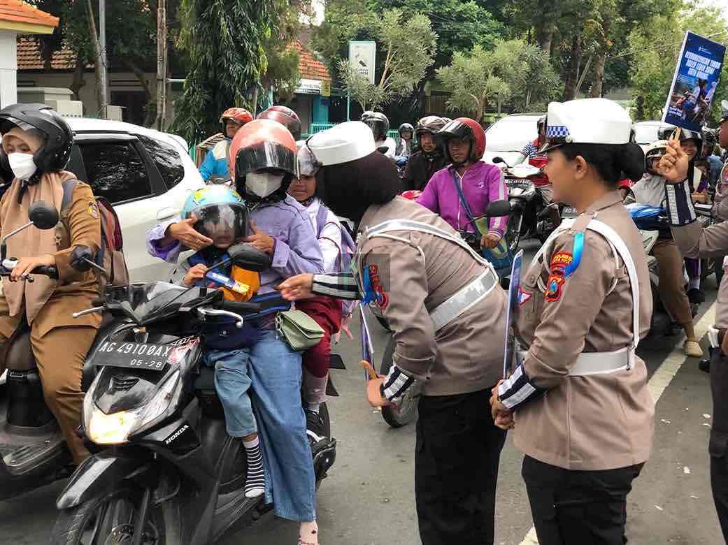 Razia Lalu Lintas Polres Blitar Kota