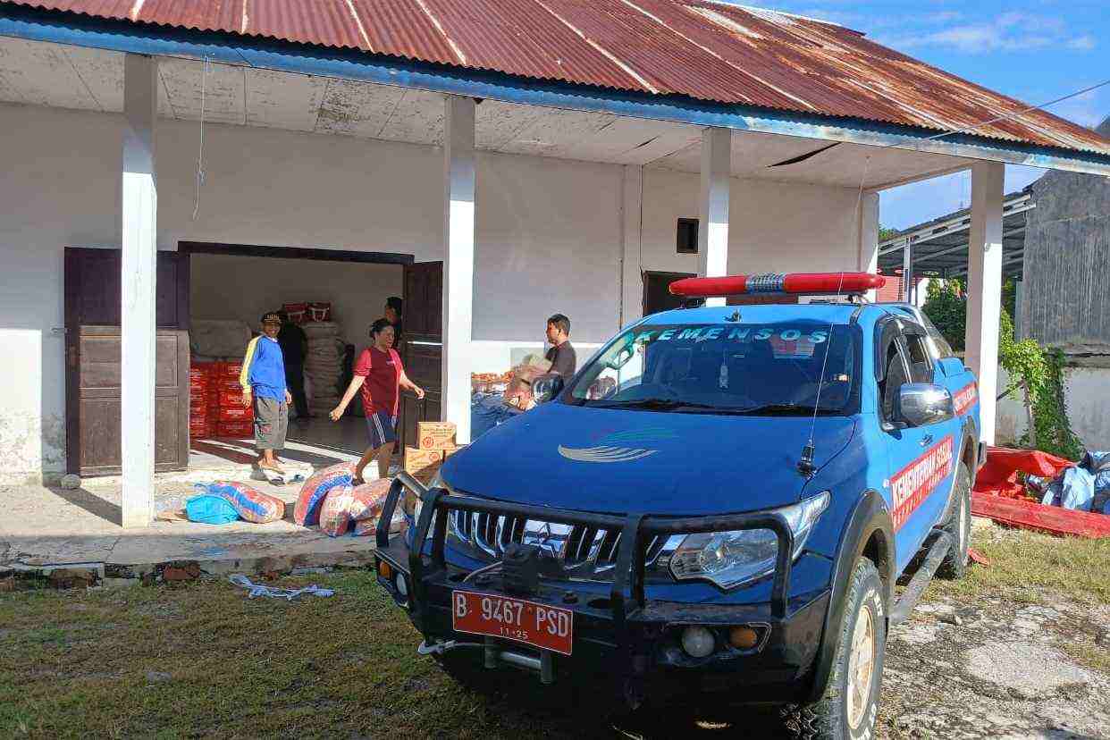 Bantuan Kemensos untuk Gempa Poso