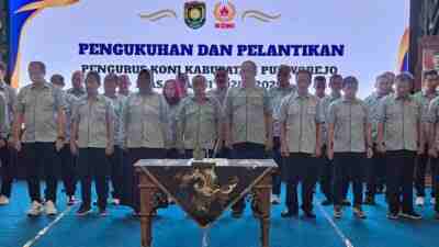 Pelantikan Pengurus KONI Kabupaten Purworejo