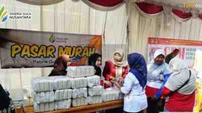 Tekan Harga Pangan,  Pemkab Kediri Ajak Kolaborasi PG Ngadirejo Gelar Pasar Murah di Tiga Desa