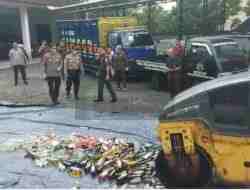 Kejari Purworejo Musnahkan 704 Botol Miras Komitmen Pemberantasan Miras Ilegal