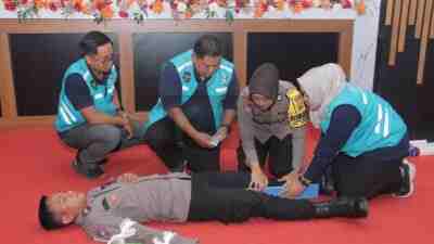 Polres Blitar Gelar Pelatihan Penangganan Kegawat Daduratan