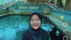 Berenang di Kolam Langsung dari Sumber Mata Air, Sejuk dan Jernih  Sumber Amber di Desa Kandangan Kecamatan Srengat Kabupaten Blitar