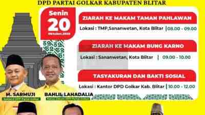 HUT Golkar ke-61, Siapa Ketua DPD Golkar Kabupaten Blitar Berikutnya ? HUT Golkar ke-61, Siapa Ketua DPD Golkar Kabupaten Blitar Berikutnya ?