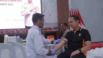 Anggota Polres Blitar Menjalani Pemeriksaan Kesehatan