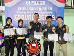 Andalan, 5 Atlet Wushu Kota Blitar Semua Raih Medali di Kejurda Tarung Bebas Piala Dansat Brimob Polda Jatim