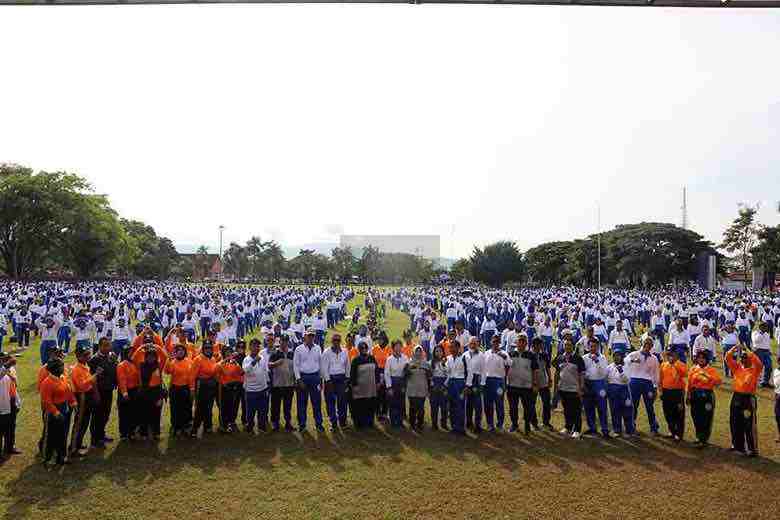 Bupati Purworejo Hadiri Latihan Lien Ting Kung