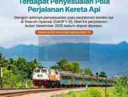 Mulai Desember Jadwal Kereta Api Berubah, Desember Tidak Ada Tiket Online