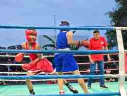 Gali Potensi Atlet,  Wani Senggel Gelar Combat Sport Boxing Fight Kediri 2025