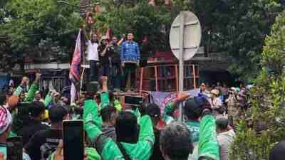 Gara-gara Zona Merah, Ojol Kota Blitar Demo Pemkot Blitar