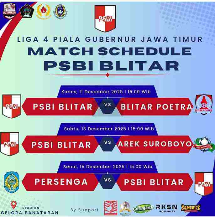 Jadwal PSBI dan Blitar Poetra