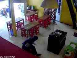 Pencurian Emas di Warung Senilai Rp10 Juta, Pelaku Terekam CCTV