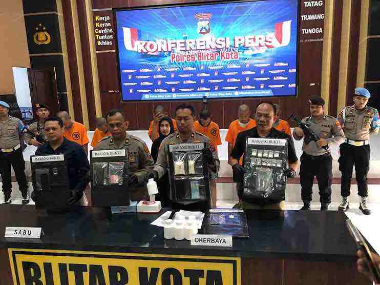 Pengendar Sabu sabu dan Pil Dobel L Polres Blitar Kota