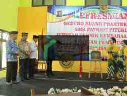 Gedung Ruang Praktik TKR SMK Patriot Pituruh Diresmikan, Dukung SDM Unggul Menuju Indonesia Emas 2045