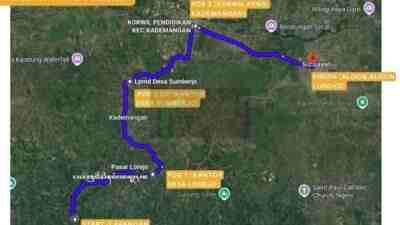 Gerak Jalan Bakung-Ludoyo, Ini Rutenya Malam ini