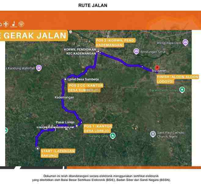 Rute Gerak Jalan Bakung Ludoyo